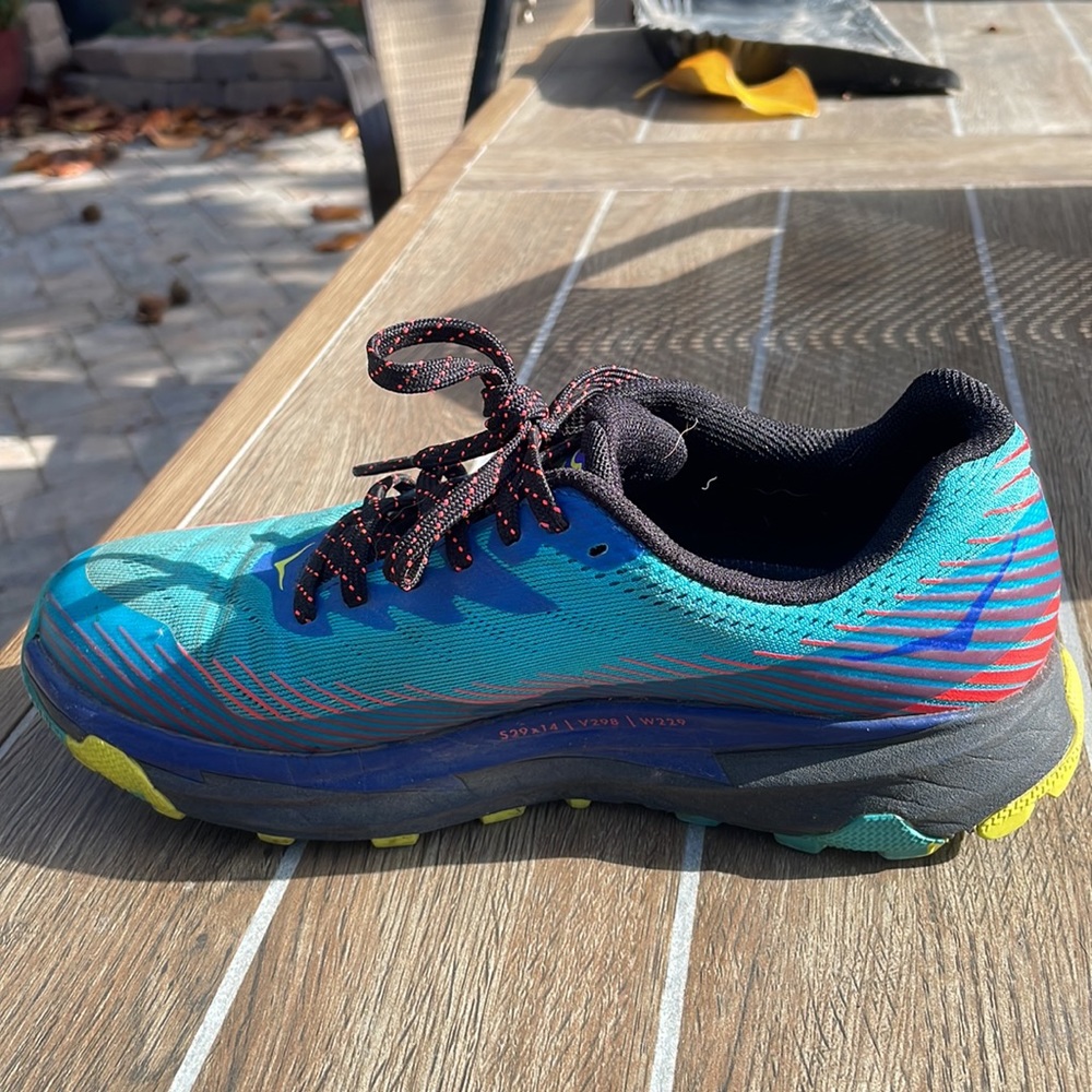 Hoka Women's Teal Turquoise Running Sneakers - Picture 3 of 5